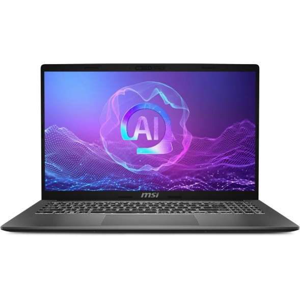 Ноутбук MSI Modern A15 AI+ F3HMG-040XRU (15.6&amp;quot;, IPS, AMD Ryzen AI 5 330 2ГГц, 4-ядерный, 16ГБ DDR5, 512ГБ SSD, AMD Radeon 820M, без ОС), серый в Саратове