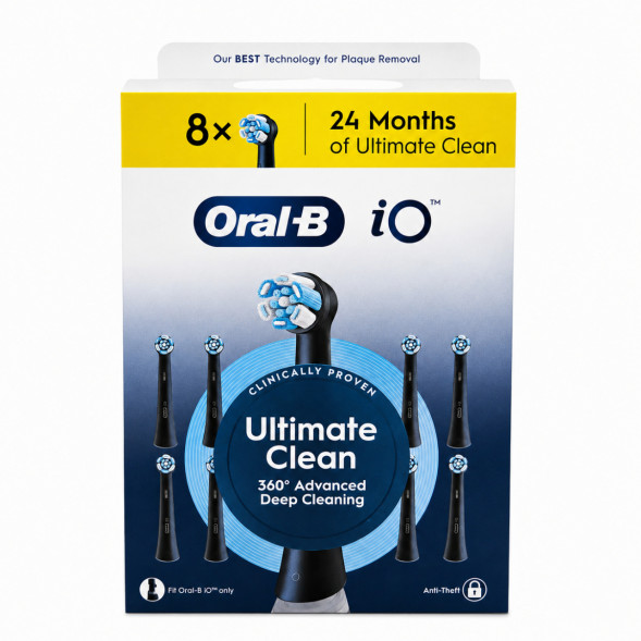 Сменные насадки Oral-B iO Series Ultimate Clean 360, 8 шт., черный в Саратове