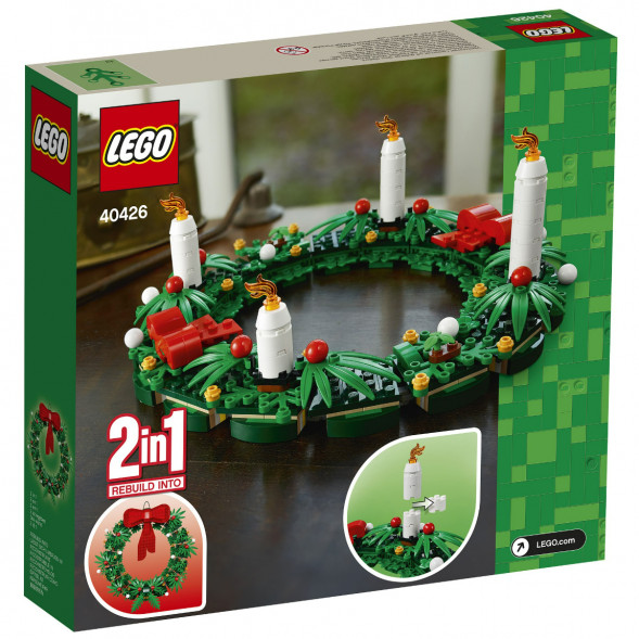 Конструктор LEGO 40426 Сувенирный набор «Рождественский венок» 2 в 1 в Саратове