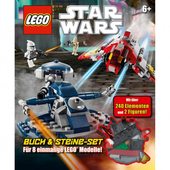 Книга и набор кубиков LEGO Star Wars Buch &amp;amp; Steine-Set Fur 8 einmalige Lego Modelle! в Саратове