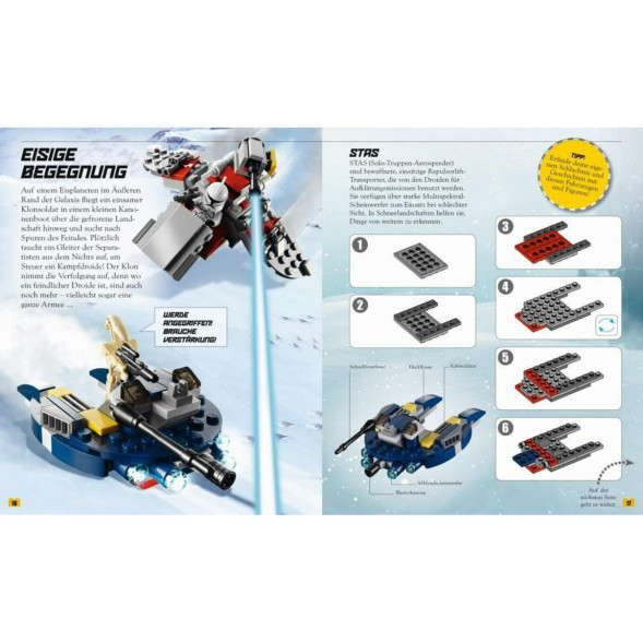 Книга и набор кубиков LEGO Star Wars Buch &amp;amp; Steine-Set Fur 8 einmalige Lego Modelle! в Саратове