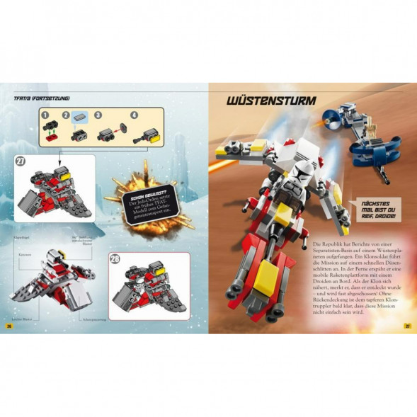 Книга и набор кубиков LEGO Star Wars Buch &amp;amp; Steine-Set Fur 8 einmalige Lego Modelle! в Саратове