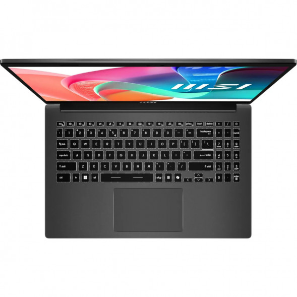 Ноутбук MSI Modern 15 F1MXG-1280RU (15.6&amp;quot;, IPS, Intel Core 7 150U, 10 ядер, 16 ГБ DDR5, SSD 512 ГБ, Intel Iris Xe Graphics, Windows 11), чёрный в Саратове