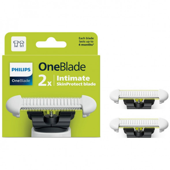 Сменные лезвия Philips OneBlade Intimate, 2 шт, QP229/52 в Саратове