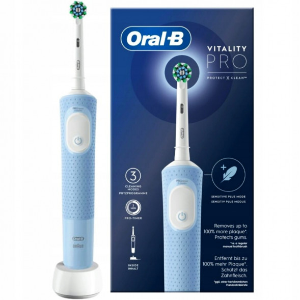 Электрическая зубная щетка Oral-B Vitality Pro D103, голубой в Саратове