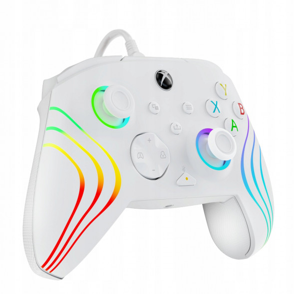 Геймпад проводной PDP для Xbox Afterglow Wave, White в Саратове