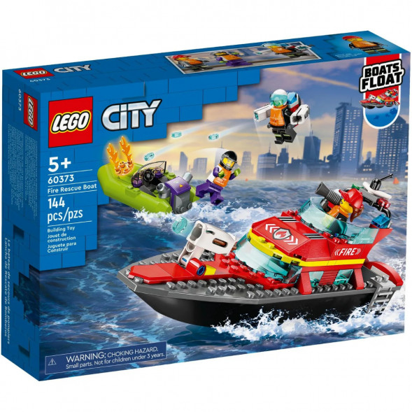 Конструктор LEGO City 60373 &amp;quot;Пожарно-спасательная лодка&amp;quot;, 144 деталей в Саратове